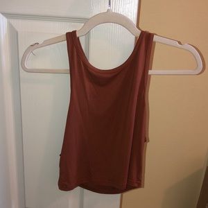 NWT Cropped camel color tank